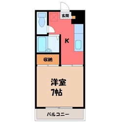 宇都宮駅 バス14分  宇都宮化成前下車：停歩4分 1階の物件間取画像